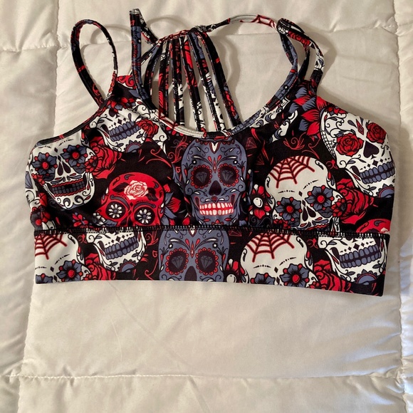 Caroline Constas Other - CVG Skulls 💀 & Roses 🌹 Sports Bra